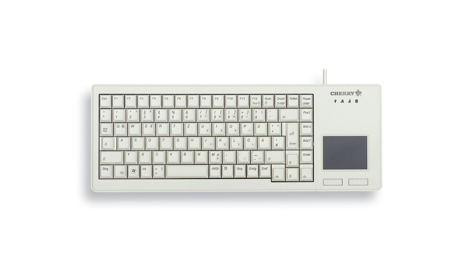 CHERRY G84-5500 XS TOUCHPAD USB-Tastatur hellgrau CHERRY G84-5500 XS TOUCHPAD USB-Tastatur hellgrau